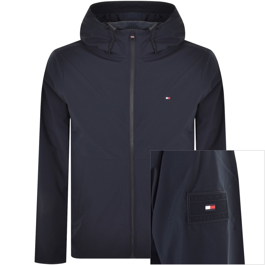 Tommy hilfiger hooded windbreaker cheap